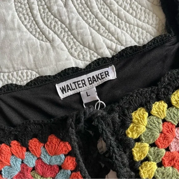 NWT - Walter Baker - Tamara Top - Patchwork Crochet - Picture 5 of 12